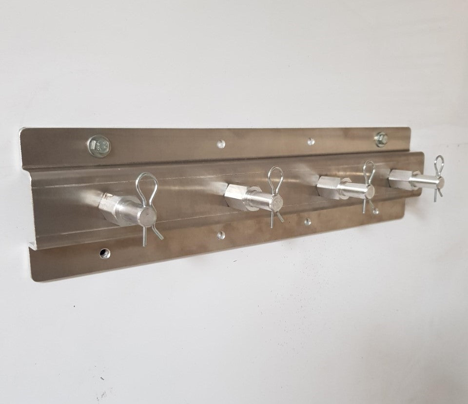 Shock Holder, Wall Mount, "Aluminium